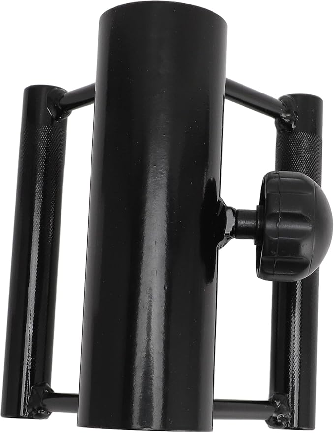 V Bar Landmine Handle Attachment for Barbell Bar, Iron Double D Row Handle, Strength Training Equipment for Home Gym, Secure Locking Knob for Stable Workout, Versatile Fitness