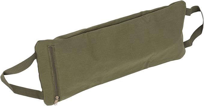 Green Yoga Sand Bag with Handle, Portable Fillable Yoga Canvas Sandbags for Workout, Adjustable Weighted Sandbag for Yoga Training and Pilates, Durable 12OZ Canvas Materia