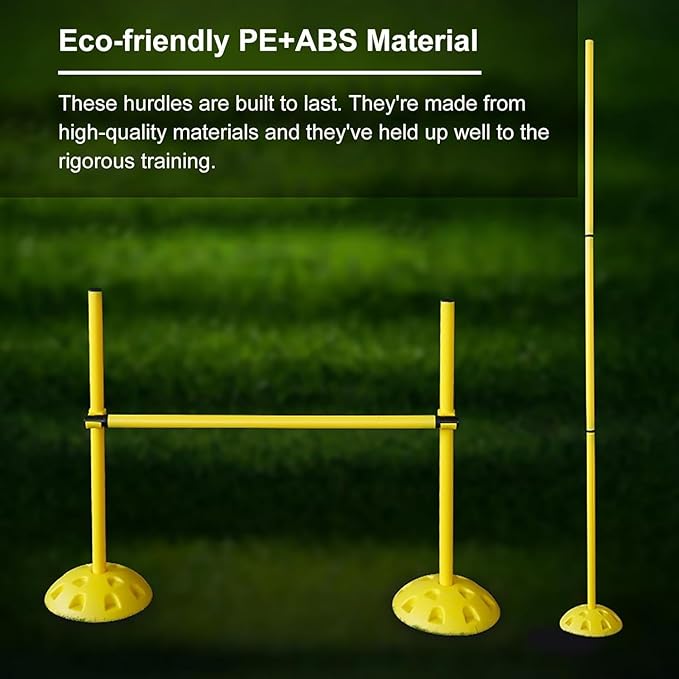 Agility Speed Hurdles for Kids, Hurdles Training Equipment Quick to Assemble and Versatile for Outdoor Indoor Sports Workout