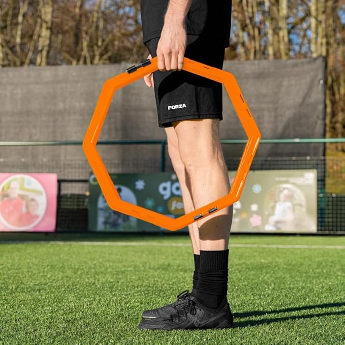 FORZA Agility Training Octa Rings [Pack of 6] | Soccer Training Equipment | Multi-Sport Agility Ring Set | Speed Training Equipment | Sports Equipment