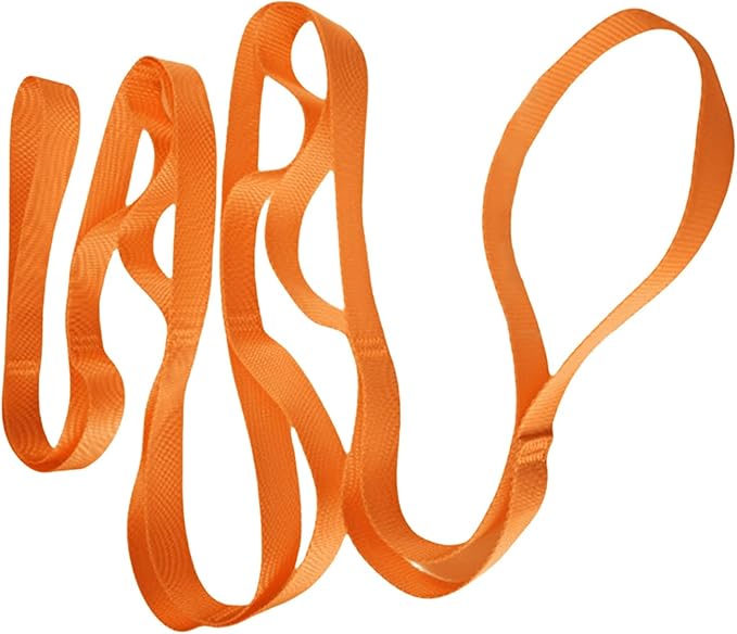 10 Loop Pilates Stretch Strap Not-Elastic Exercise Stretch Strap Stretching Strap Pilates Strap for Physical Therapies