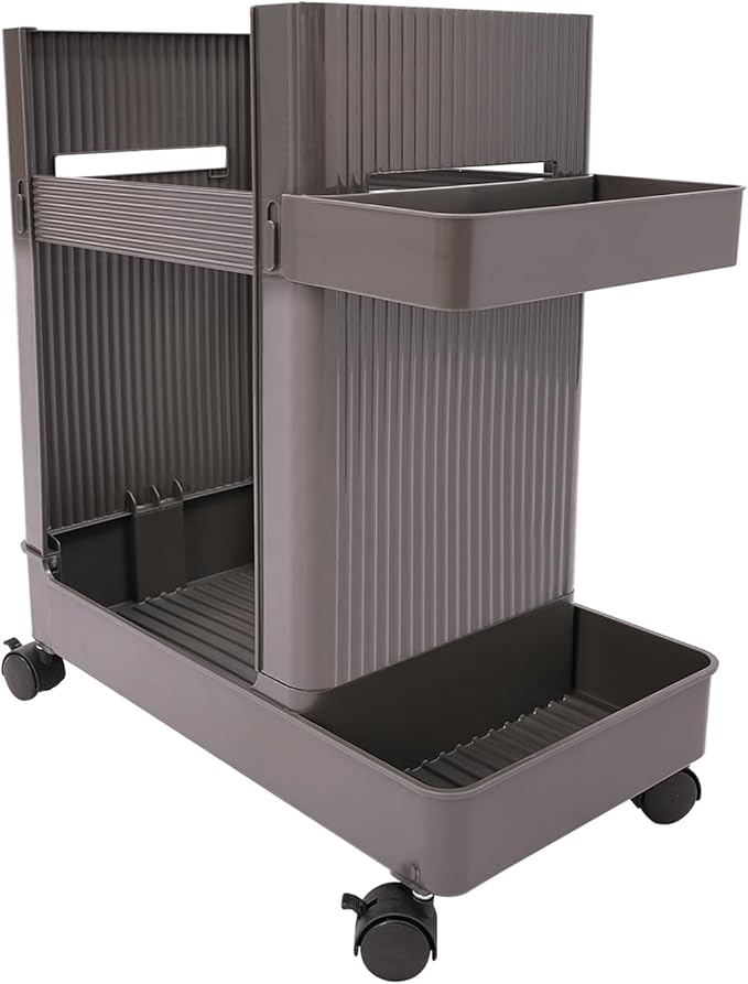 Home Gym Storage,2 Tiers Workout Equipment Organizer with Wheels Workout Equipment Storage Organizer Yoga Mat Storage Racks Home Gym Storage Rack for Yoga Mats, Foam Roller, Dumbbells