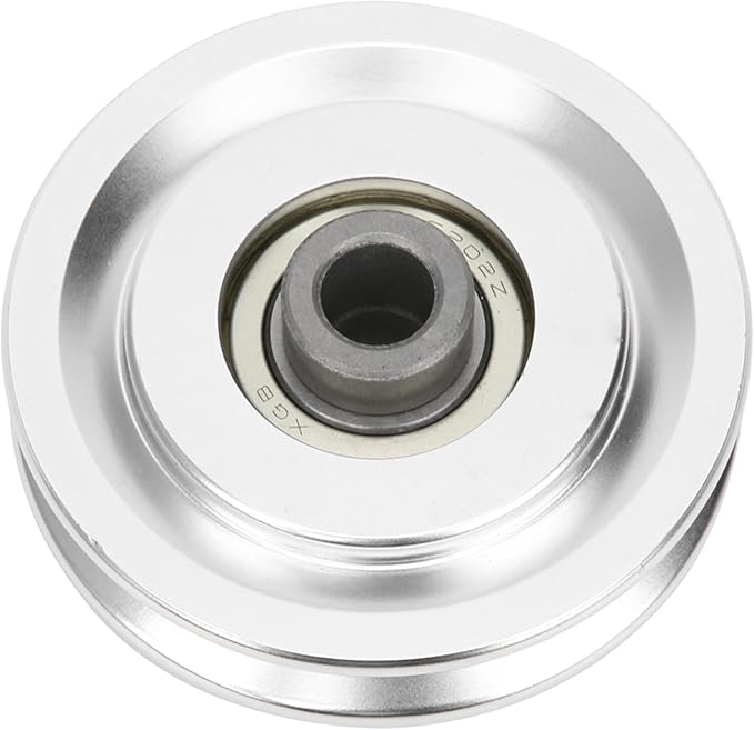 Agatige Aluminum Pulley Wheel, 70mm 80mm Power Rack Pulley Attachment Bearing Gym Pulleywheel Strength Training Exercise Hardware for Home Gym Equipment