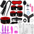 Leisure 25 Piece Set of Red Yoga Exercise Accessories, Suitable for Home Training Equipment, Adjustable Size, Couple Gift