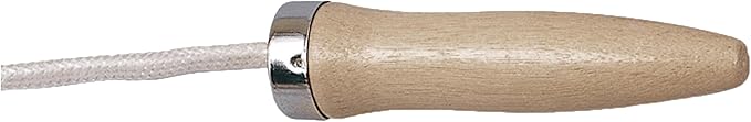 Champion Sports Wood Handle Jump Ropes – Durable Nylon or Leather Bearings - Skipping Rope, Fitness, Cardio Training, Agility, and Exercise Workouts