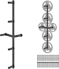 Kipika Weight Plate Storage Rack - Wall Mounted Weight Plate Holder with Durable Steel Construction Organizer for Olympic Plates, 1000lb Capacity, Space-Saving for Home Gym