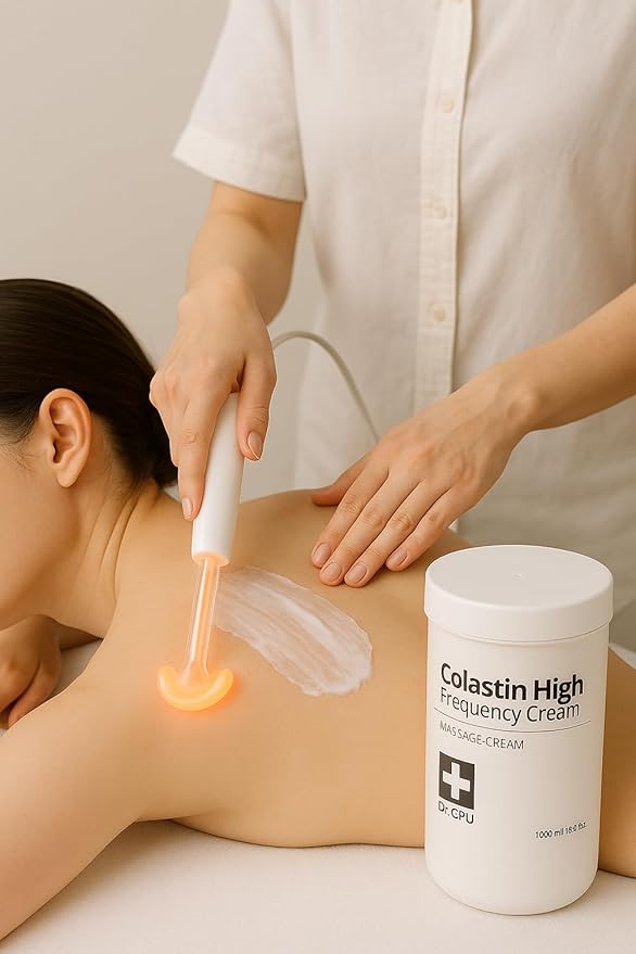 Dr. CPU Collastin High Frequency Cream 1000ml – Professional RF Massage Cream for Face & Body – with Collagen & Elastin – Korean Spa-Grade Skincare