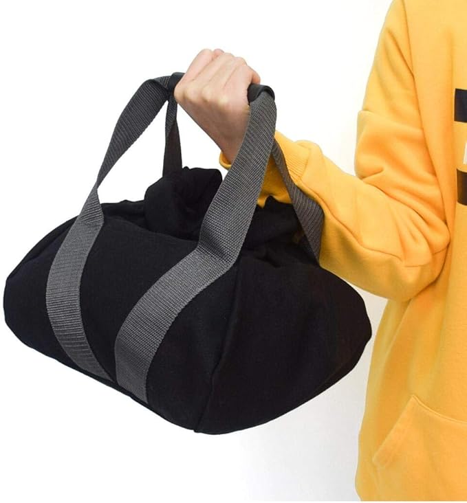 Weightlifting Training Sandbag Kettlebell Sandbag, Adjustable Canvas Soft Sand Bag with Handles, Weightlifting Dumbbell for Home Training,Fitness,Yoga Workout