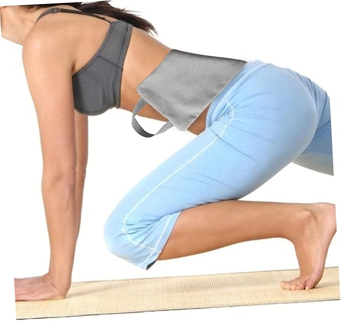 Workout Sandbag for Weight Training and Yoga Durable Canvas Fitness Sandbag with Handles for Strength Exercises Muscle Building and Stress Relief Gray