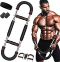 Twister Arm Trainer, 60-110Lb Adjustable Chest Workout Device, Detachable Chest Shoulder Expander Exerciser, Upper Body Strength Training Equipment for Home & Gym