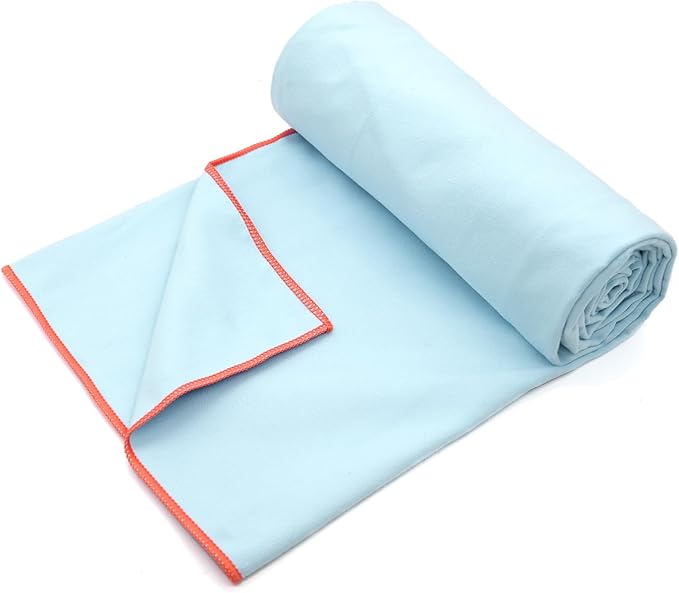 Eunzel Hot Yoga Towel Non-Slip Yoga Mat Towel Ultra-Absorbent Microfiber Towel for Hot Yoga, Pilates，Bikram and Workout 26.5"x 72"