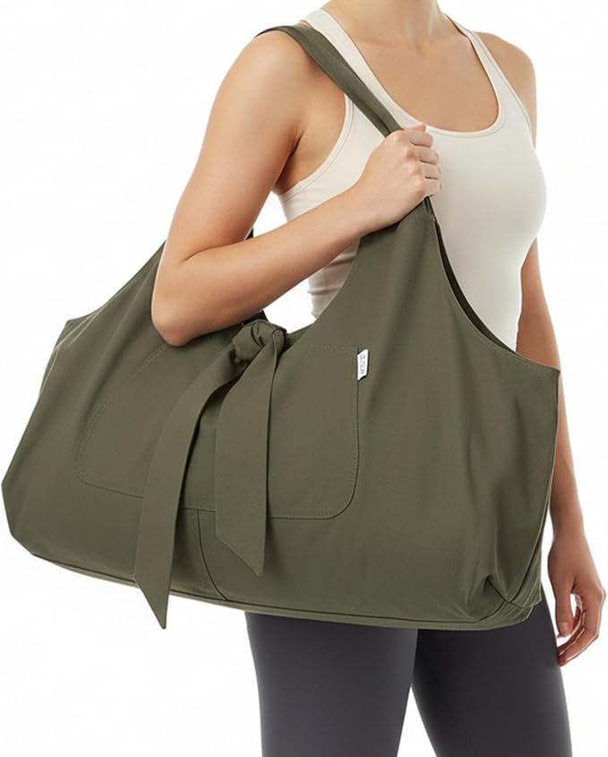 Yogiii Yoga Mat Bag | The ORIGINAL YogiiiTotePRO | Large Yoga Mat Bag or Yoga Mat Carrier with Side Pocket | Yoga Bag Fits Most Size Mats