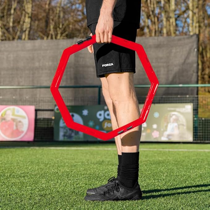 FORZA Agility Training Octa Rings [Pack of 6] | Soccer Training Equipment | Multi-Sport Agility Ring Set | Speed Training Equipment | Sports Equipment
