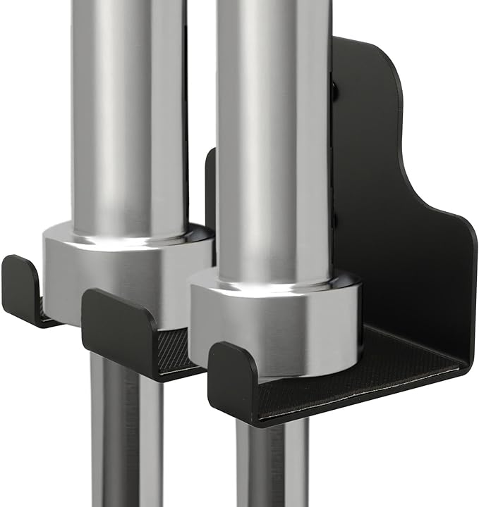 Vertical Barbell Wall Rack | Heavy-Duty Bar Holder for Garage Gym | Space-Saving Mount Organizes 33mm Bars（Commercial & Home）