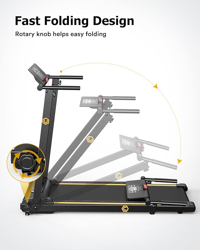 UREVO Treadmill with Standing Desk Workstation, Walking Pad Treadmills for Home Office, Under Desk Compact Design Treadmill with HIIT Programs, Remote Control, LED Display