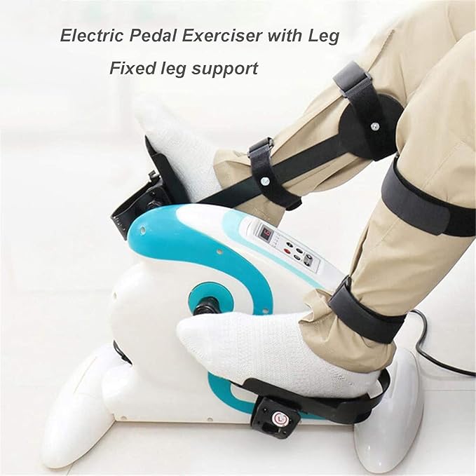 for Leg Protector Bracket Pedal Exercisers, 1 Pair Leg Ankle Fixed Support Bracket, Lengthened & Widened Anti-Skid Pedals, for Rehabilitation Trainer for The Elderly and Disabled,leftleg