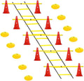 Hurdle Ladder Triangle Marker Cone Pad Disk Hurdle Multifunctional Set