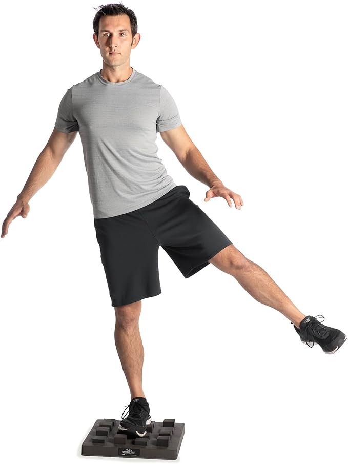 OPTP CobbleFoam Uneven-Surface Balance Trainer - Versatile Balance Board Training System Developed by a Physical Therapist for Injury, Surgery, Rehabilitation, and Sports Training