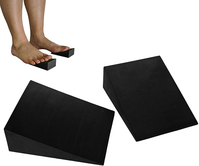 Foam Wedge Slant Board, Squat Wedge, Calf Stretcher For Squats For Knee Exercise Workout Calf Ankle Yoga Stretching, Improve Lower Leg Strength