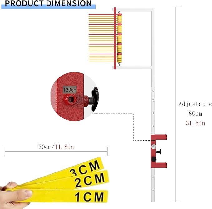 Vertical Jump Measurement Tool, Wall Mounted Vertical Jump Tester 27.5-47 Inches, 2.29-4 ft Adjustable Height Vertical Jump Trainer, Vertical Height Jump Measure Device Outdoor Use