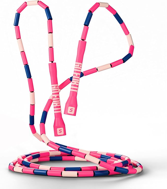 Sportbit Elite Beaded Jump Rope – Adjustable for Kids & Adults, Durable Fitness Skipping Rope for Cardio, Gym, Home & Outdoor Workouts