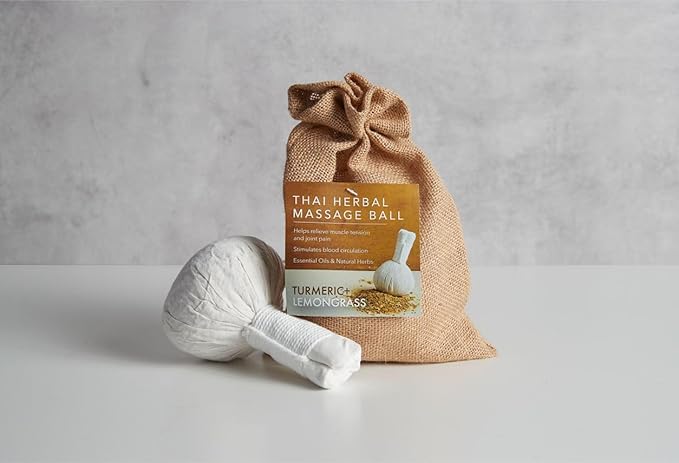Verve CULTURE Thai Herbal Massage Ball Relieve Stress, Fatigue & Muscle Tension | Natural Aromatic Compress Ball | Traditional Herbal Spa Remedy