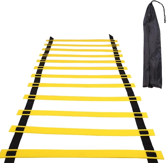Agility Speed Ladder Soccer Ball Football Flexibility Training Ladder and Carry Bag for Adults Sport Equipment Set