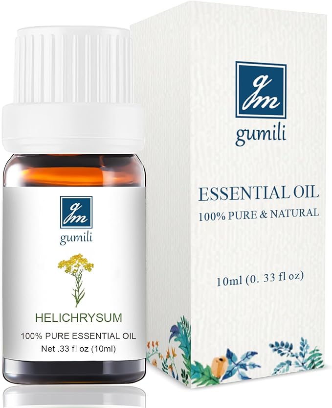 Helichrysum Essential Oil, 100% Pure Helichrysum Oil for Skin, Bruising, Body, Spray & DIY- 10ml