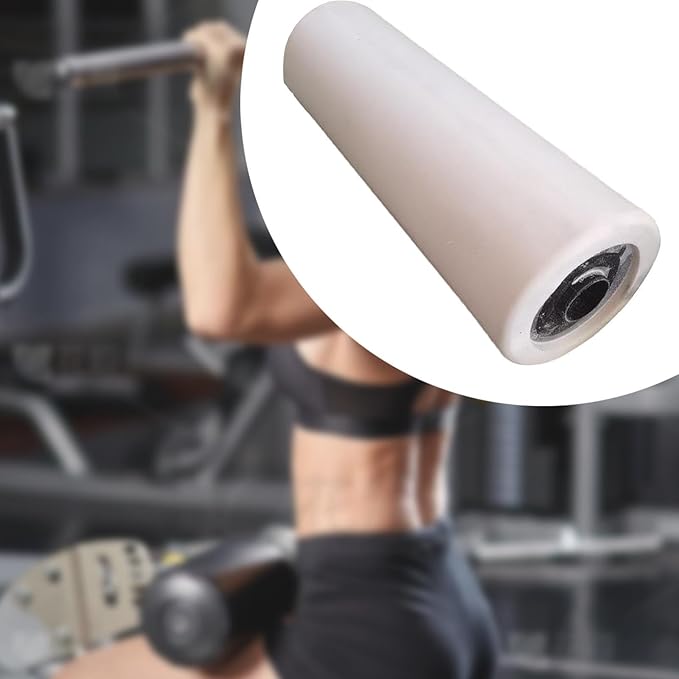 Foam Foot Pad Roller Replacement 20 in Length Practical PU Leather, Tube Sleeve Foam Roller Support for Strength Training