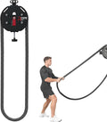 Endless Rope Pull Machine for HIIT & Functional Training - Portable, No Assembly, with 4m Steel-Core Rope. Adjust Tension from 0-20kg for All Fitness Levels