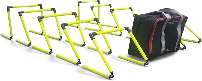 Rugged Soccer Step Training Hurdle Adjustable - Set of 10