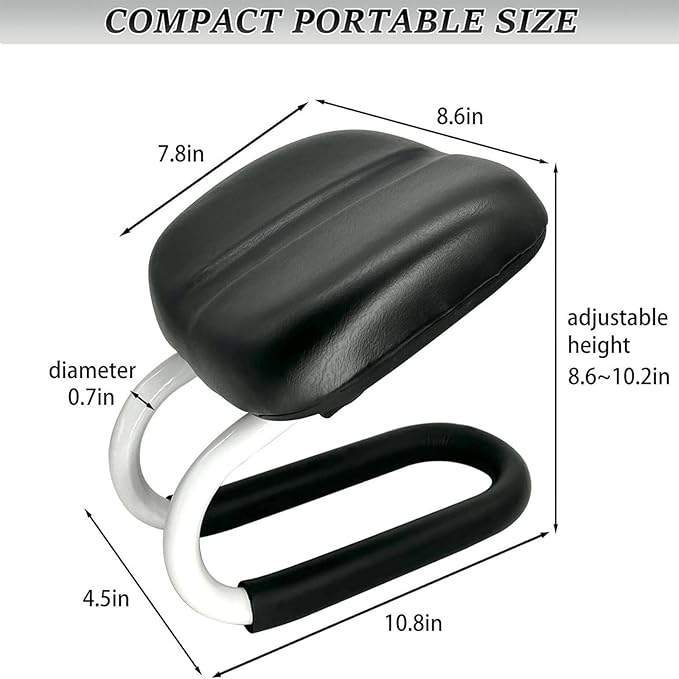 Meditation Stool，Portable Metal Kneeling Stool， with Anti-Slip Covers and Adjustable Height，The Angle Design is Ingenious and Ergonomic，Ergonomic，Suitable for Prayer, Meditation and Yoga