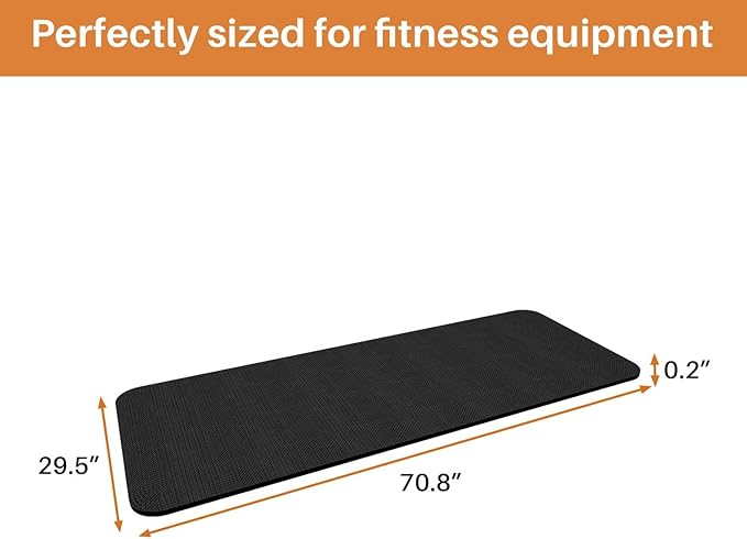 Treadmill Walking Pad Mat for Carpet Floors,Folding Treadmill Mat for Hardwood Floors,for Under Exercise Bike, Exercise Equipment Mat,Reduce Noise Shock Absorption