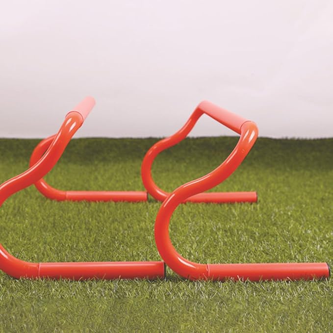 Milisten 3pcs Detachable Agility Speed Hurdles Set Orange for Soccer Basketball Football Training Equipment Exercise Balance Drills