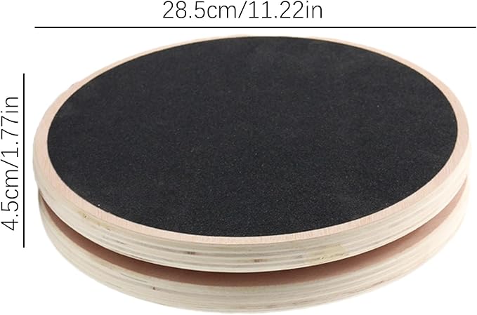 Waist Training Board, Wooden Waist Whisper Anti Slip, 40cm Exercise Equipment for Home Use, Body Trainer Rotating Fitness Gear, Workout Accessory with Function Design, Twist Board for Arms Trims