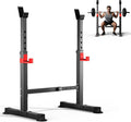 Adjustable Squat Rack, 550LBS Multi-Function Barbell Rack for Weight Lifting and Home Gym Fitness Workout Portable Squat Bench Press - Great for Beginners