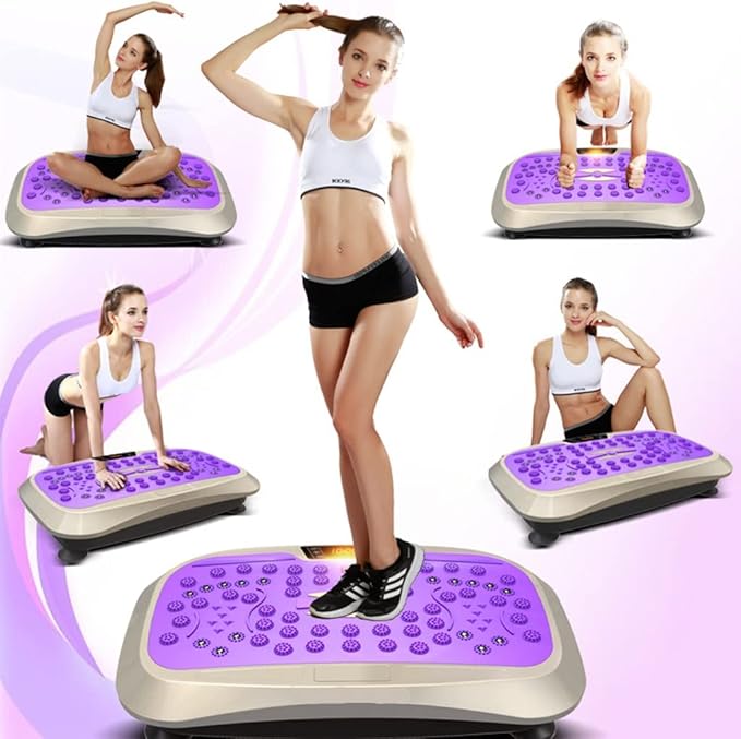 Vibration Plate Exercise Machine,Whole Body Vibration Platform Machine,Fitness Vibration Trainer for Weight Loss Shaping Toning Home Gym