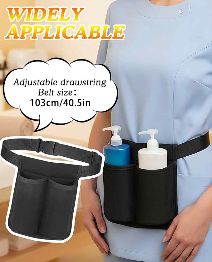 2PCS Massage Lotion Holster, Machine Washable Oil Bottle Belt Adjustable Strap and Durable