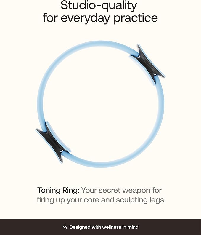 BetterMe Toning Pilates Ring – Magic Circle Pilates Ring for Strength & Flexibility – 15 Inch Fitness Ring for Home Pilates & Yoga Workouts