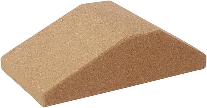 Premium Cork Squat Wedge Block - Essential Prop for Pilates and Gym Workouts