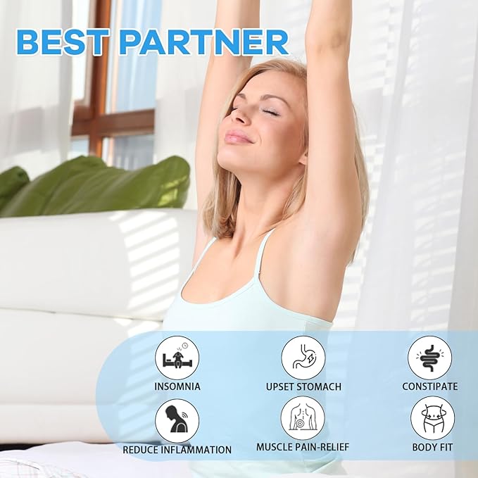 16 Pcs Castor Oil Patches, Disposable Portable Castor Oil Packs Patches with Anti Leakage Cotton for Belly/Arm/Neck (Oils Not Included), 5.1" x 3.9"
