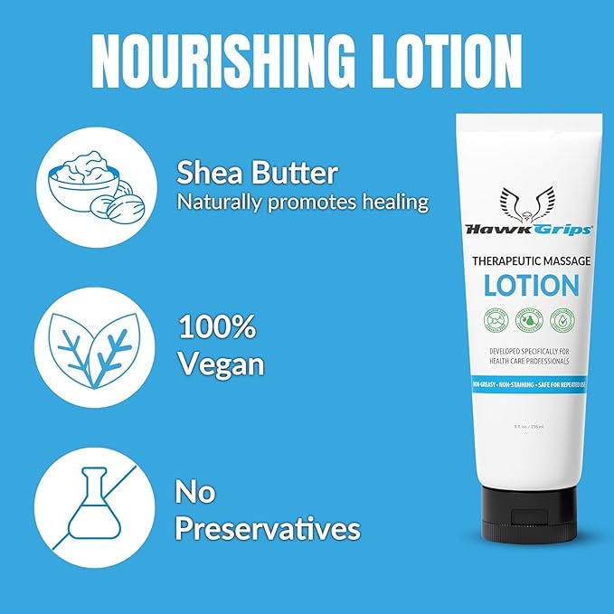 8oz Therapeutic Massage Lotion for Massage Therapy, Unscented, Professional, Scraper Tool Massage Lotion, Deep Tissue, Cupping Therapy, Non-Greasy, Non-Staining, Shea Butter, Pack of 6