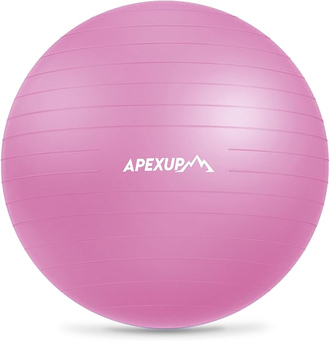 APEXUP Yoga Ball Exercise Ball Anti Slip Heavy Duty for Fitness, Balance & Core Workout