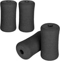 Foam Foot Pads Rollers Two Pair for Home Gym Exercise Machines Equipments Replacements with 1 Inch(2.5cm) Rod (Foam 5.71" X 2.95" Od X 0.87" Id)