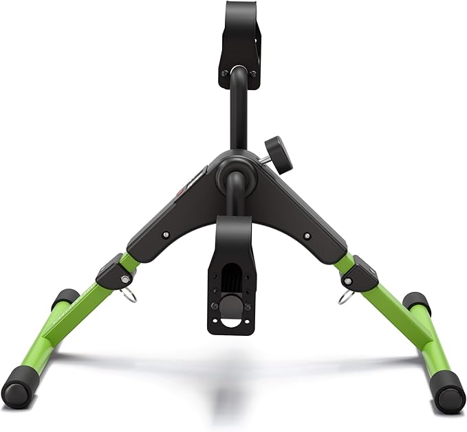 Pedal Exerciser Desk Exercise Bike Leg and Arm Bike with LCD Monitor Foldable (black/green)
