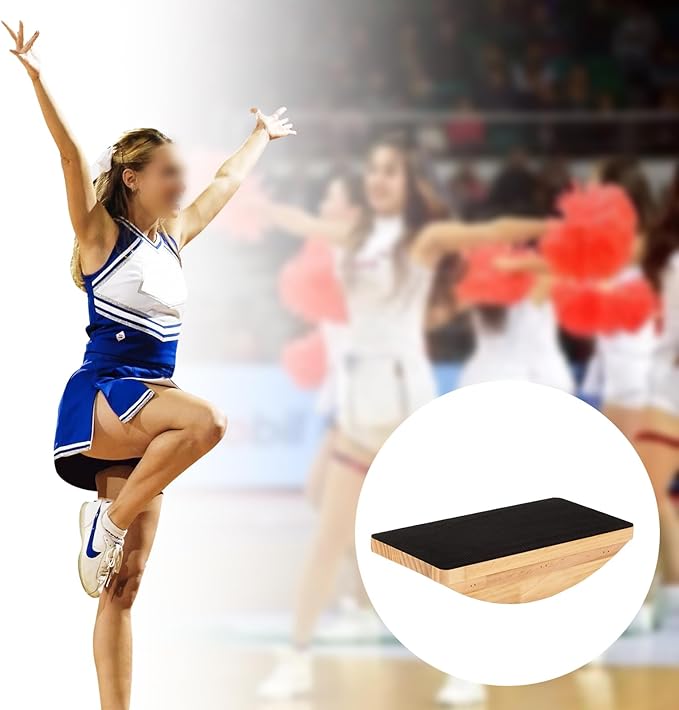 Cheer Balance Trainer, Wooden Cheer Flyer Stand, Cheer Stand for Cheerleading Flyer Balance, Cheer Flyer Stand Balance and Flexibility Trainer for Flexibility Core Strength (For beginners)