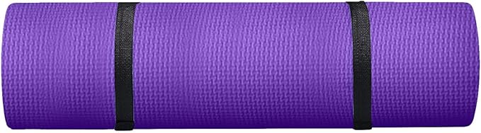 Non-Slip Yoga Mats for Women, 1/5" High Density Extra Thick Non Slip Anti-Tear Exercise Mat with Carrying Strap,Wide Yoga Mat for Floor Pilates Home Stretching Fitness Gym