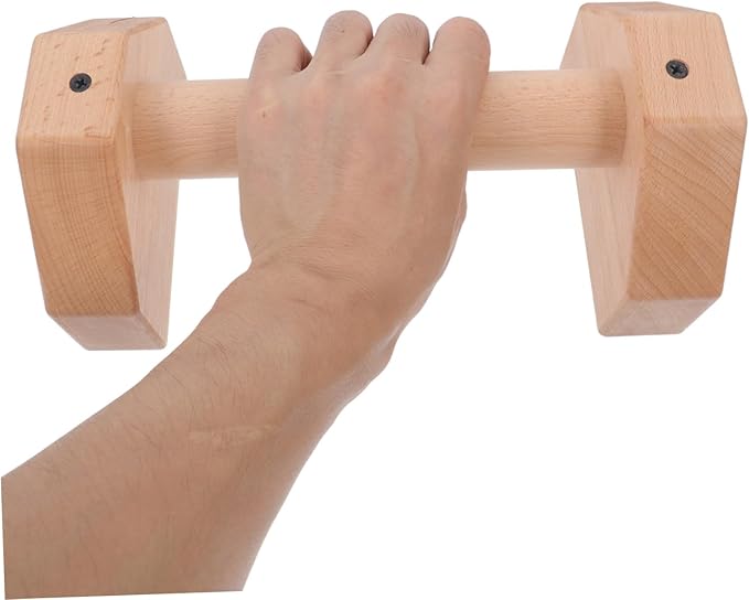2pcs Wooden Push-up Handles for Strength Training Push-up Stands Ergonomic Equipment for Men
