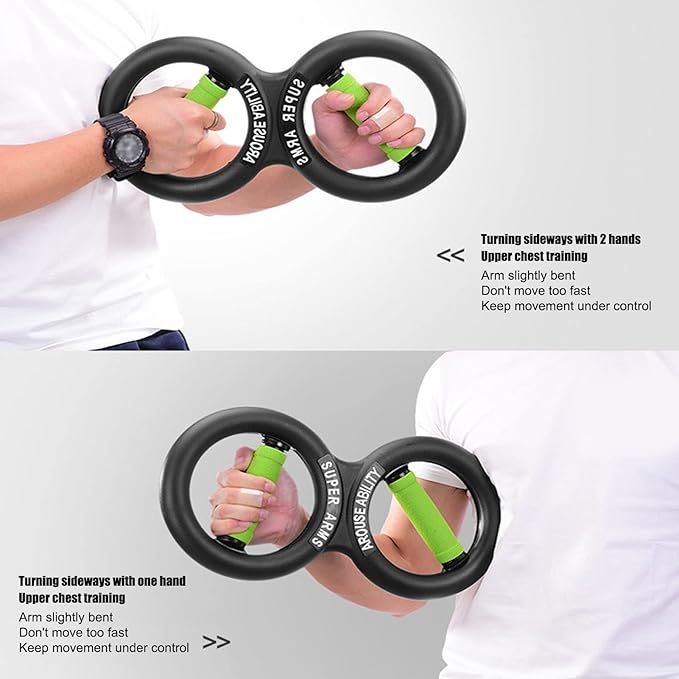 Hand Grip Strengthener, Arm Strength Exercise Tool 8 Shaped Circulation Wrist Strength Training Fitness Tool, 10kg Strength Training Grip Strengtheners Grip Strength Trainer, Hand Exerciser Bars