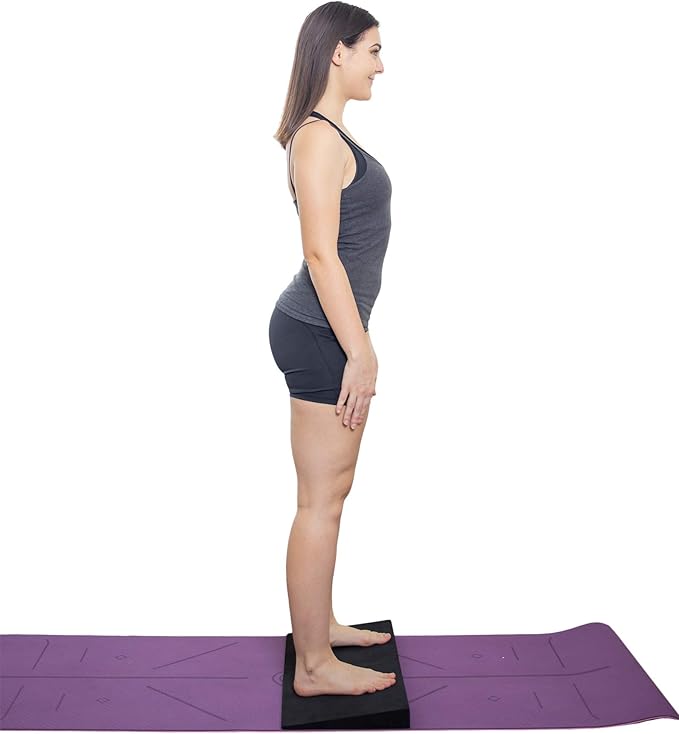 Lumia Wellness Adjustable 13" Foam Incline Slant Boards 4pc set - Professional Large Yoga Foam Wedge for Leg, Calf, Ankle, and Foot Stretching